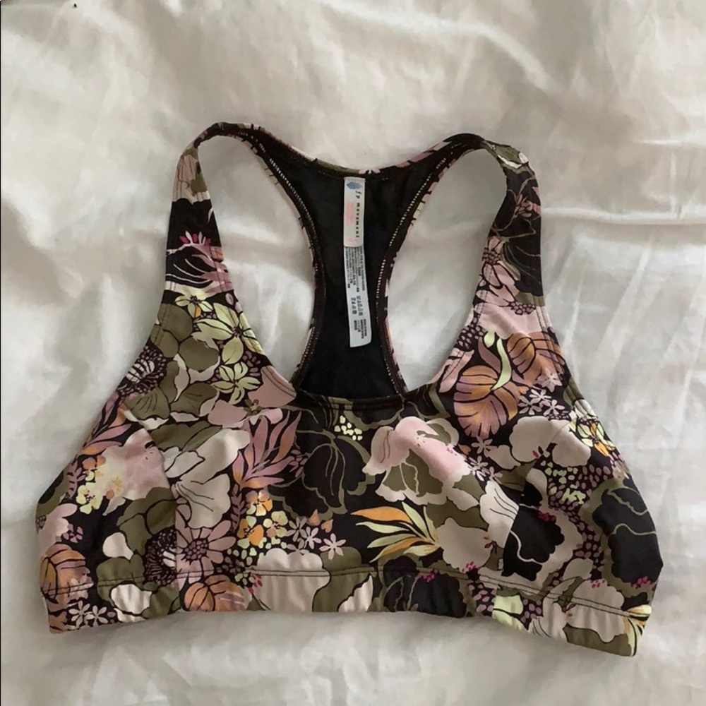 FP MOVEMENT- Floral Racerback Sports Bra